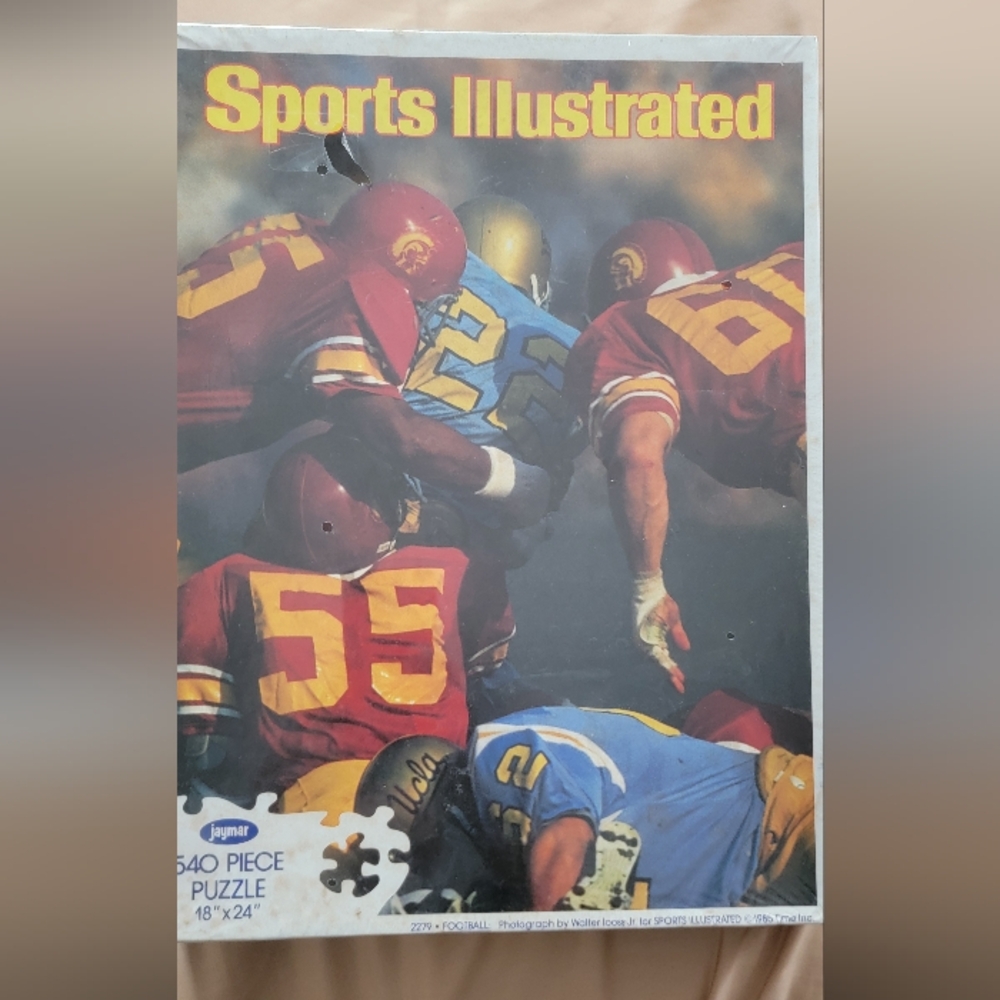 Sports Illustrated Vtg‎ 85 Collage Football UCLA USC 550 Piece Puzzle Sealed Box